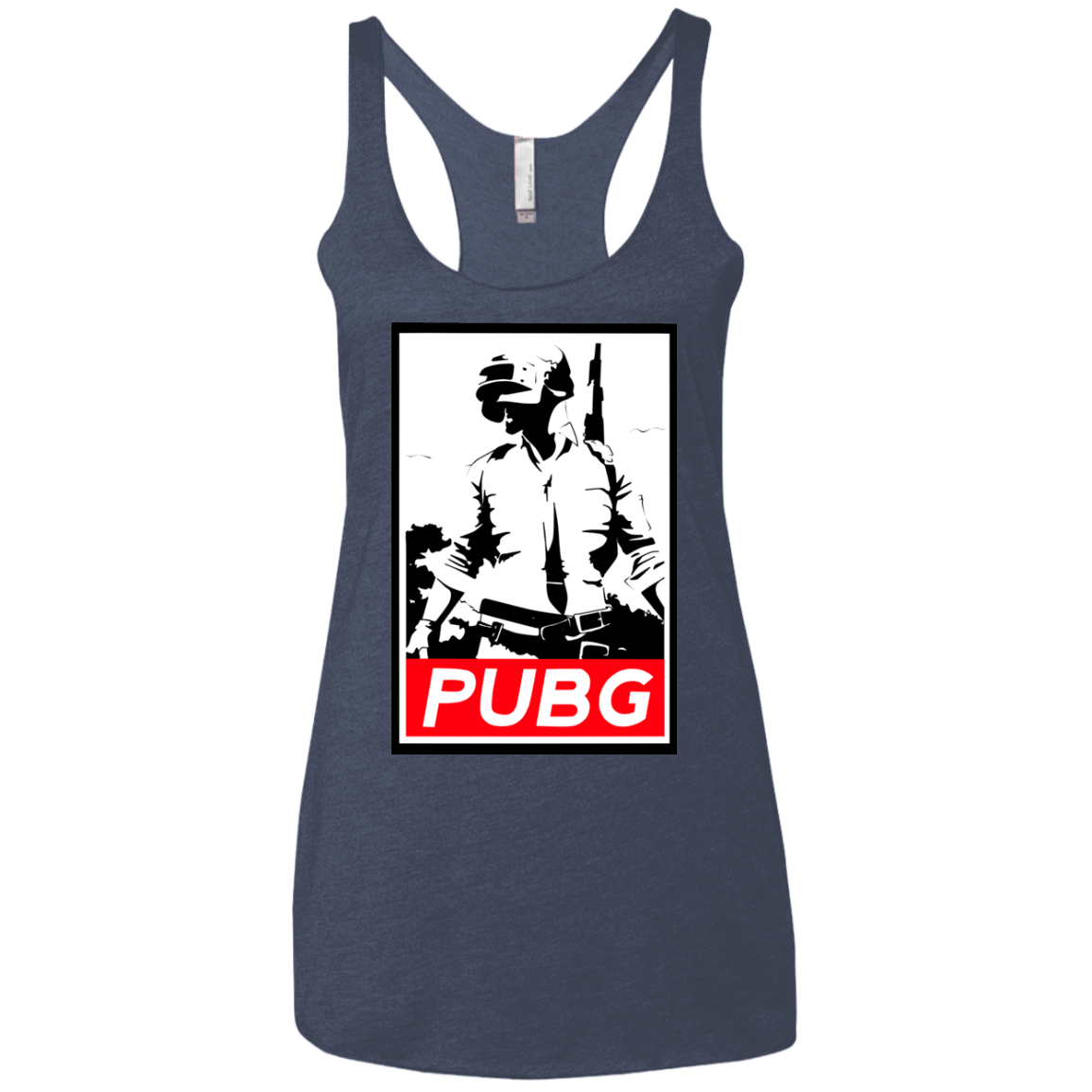 T-Shirts Vintage Navy / X-Small PUBG Women's Triblend Racerback Tank