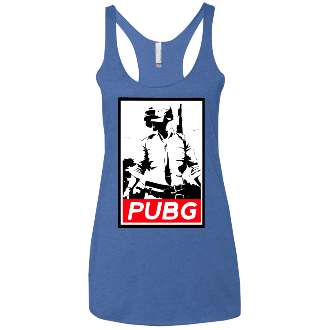 T-Shirts Vintage Royal / X-Small PUBG Women's Triblend Racerback Tank