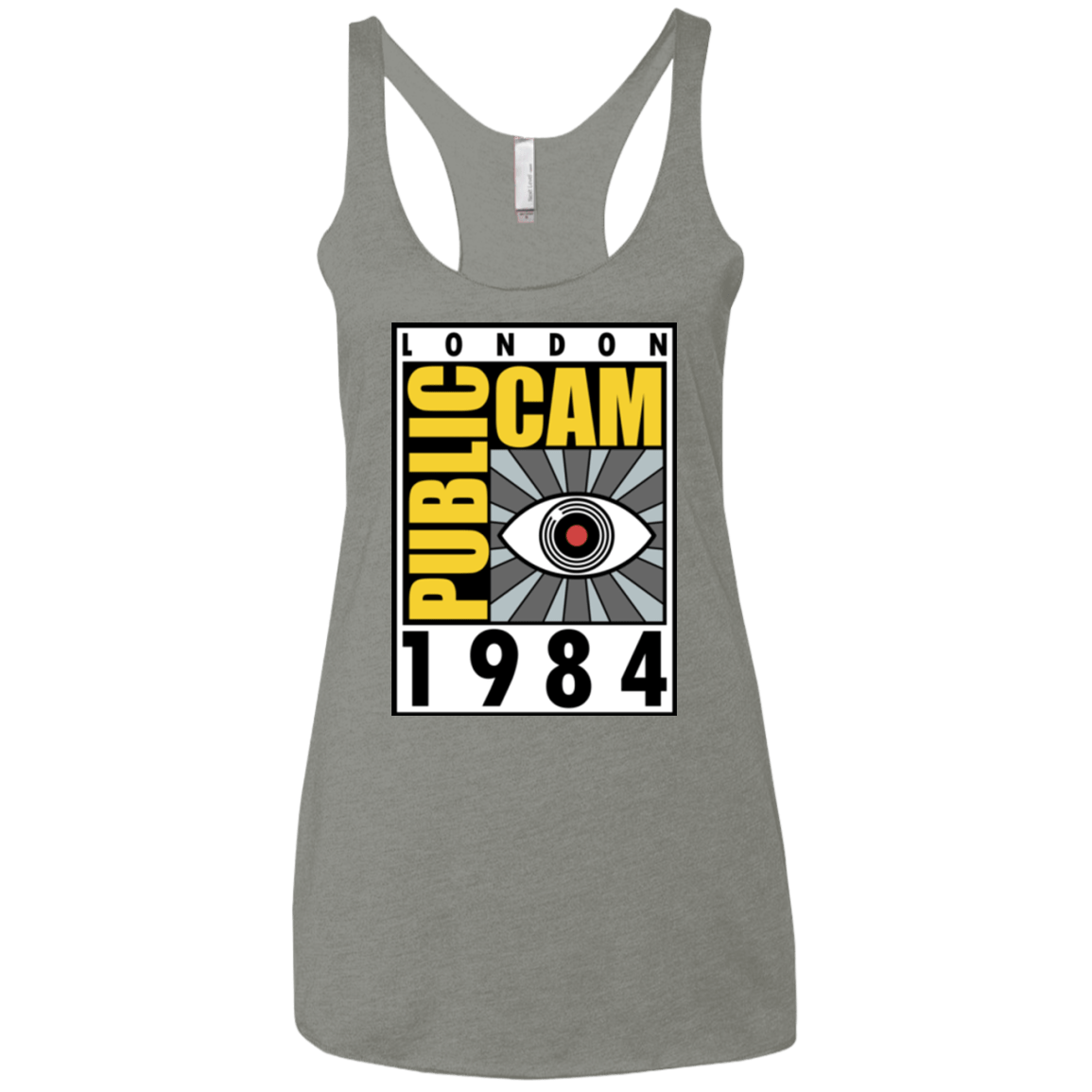 T-Shirts Venetian Grey / X-Small Public Cam Women's Triblend Racerback Tank