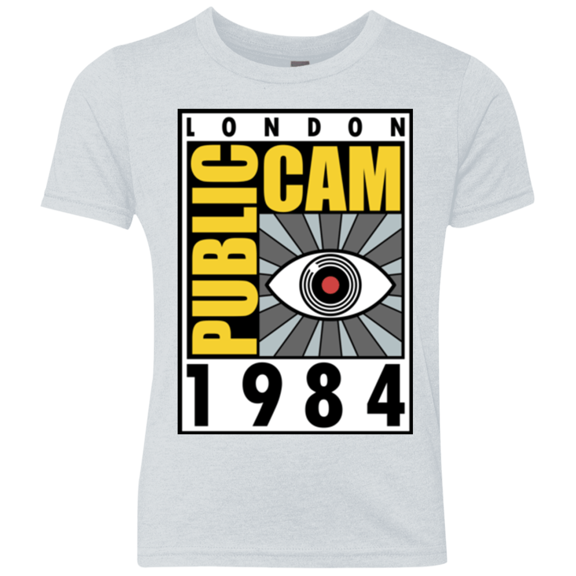 T-Shirts Heather White / YXS Public Cam Youth Triblend T-Shirt