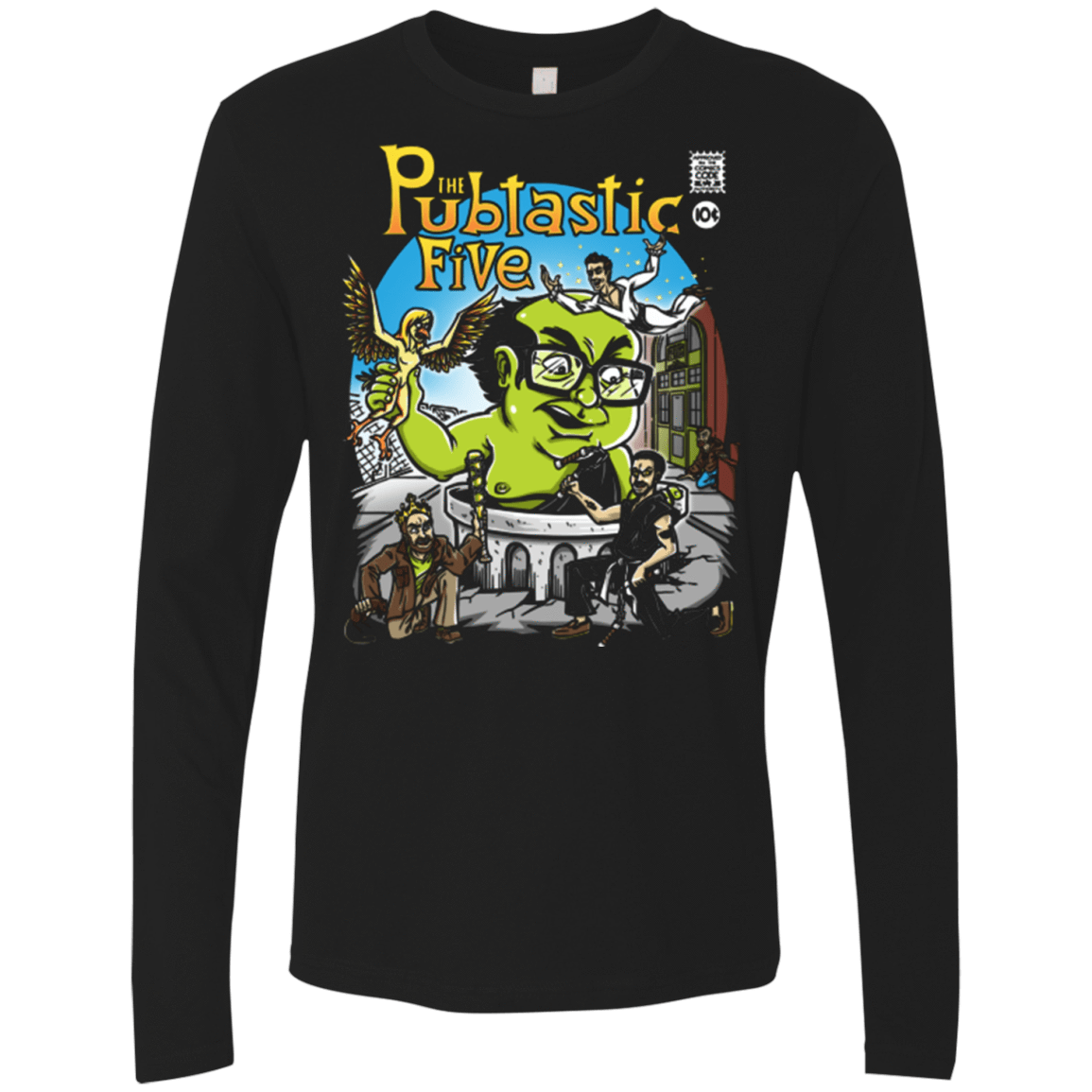 T-Shirts Black / Small Pubtastic 4 Men's Premium Long Sleeve