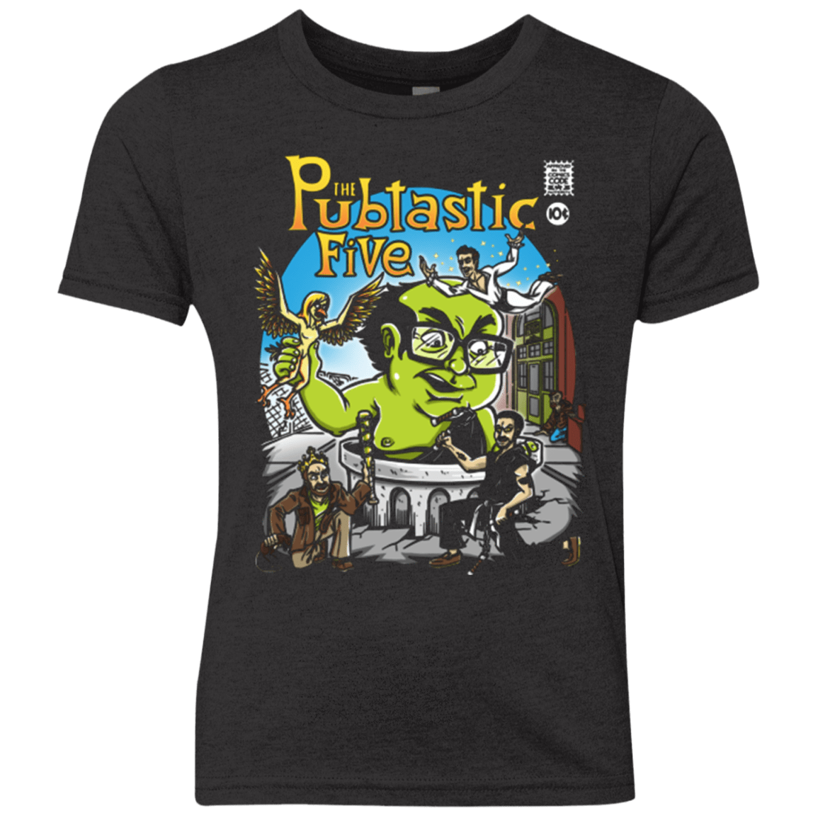 T-Shirts Vintage Black / YXS Pubtastic 4 Youth Triblend T-Shirt