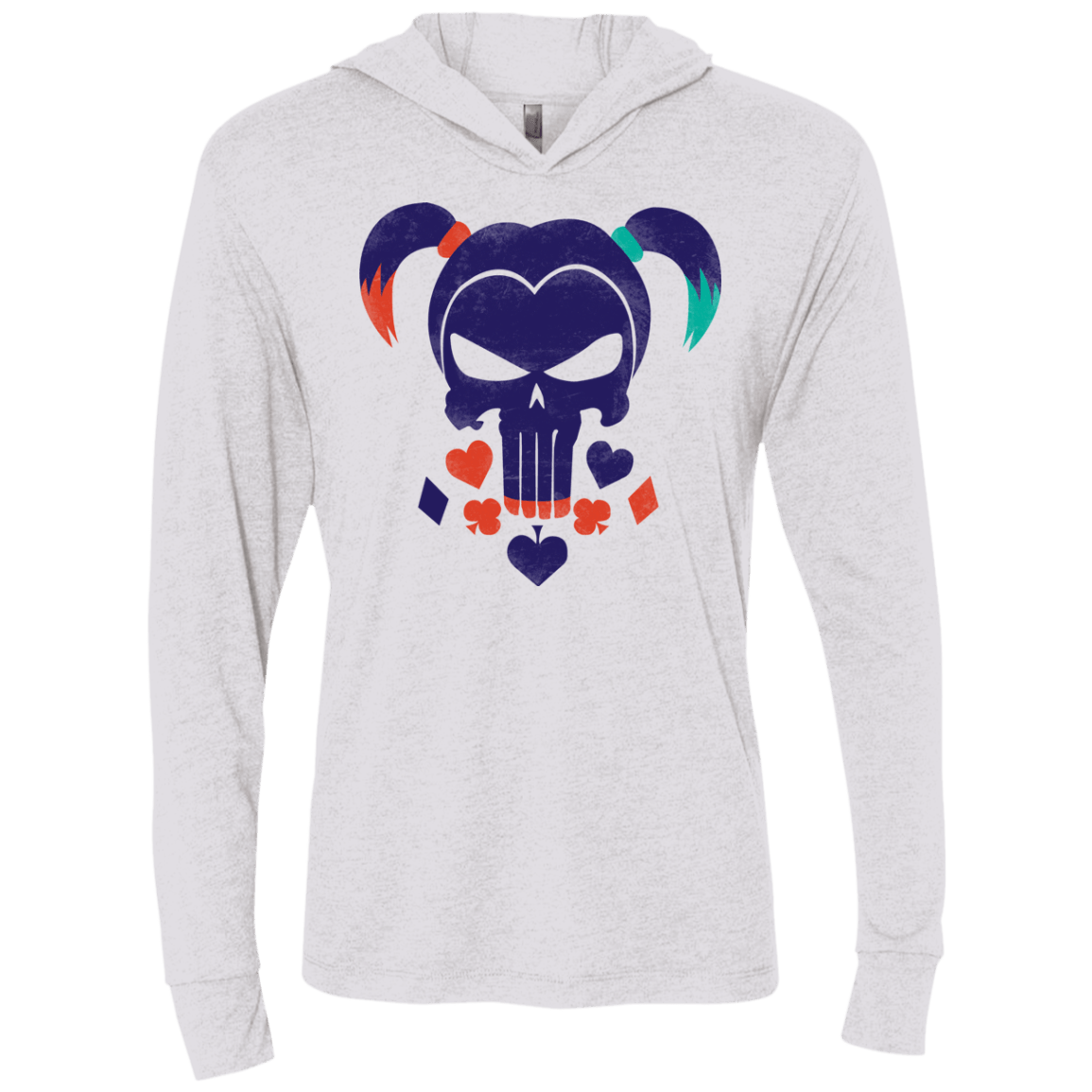 T-Shirts Heather White / X-Small PUDDINSHER Triblend Long Sleeve Hoodie Tee