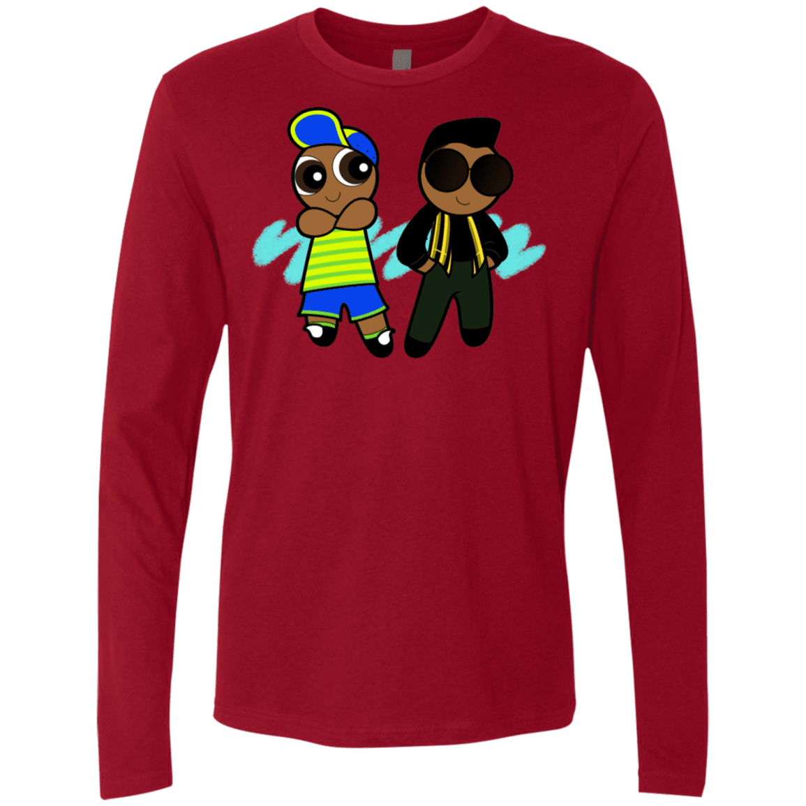 T-Shirts Cardinal / S Puff Prince Men's Premium Long Sleeve