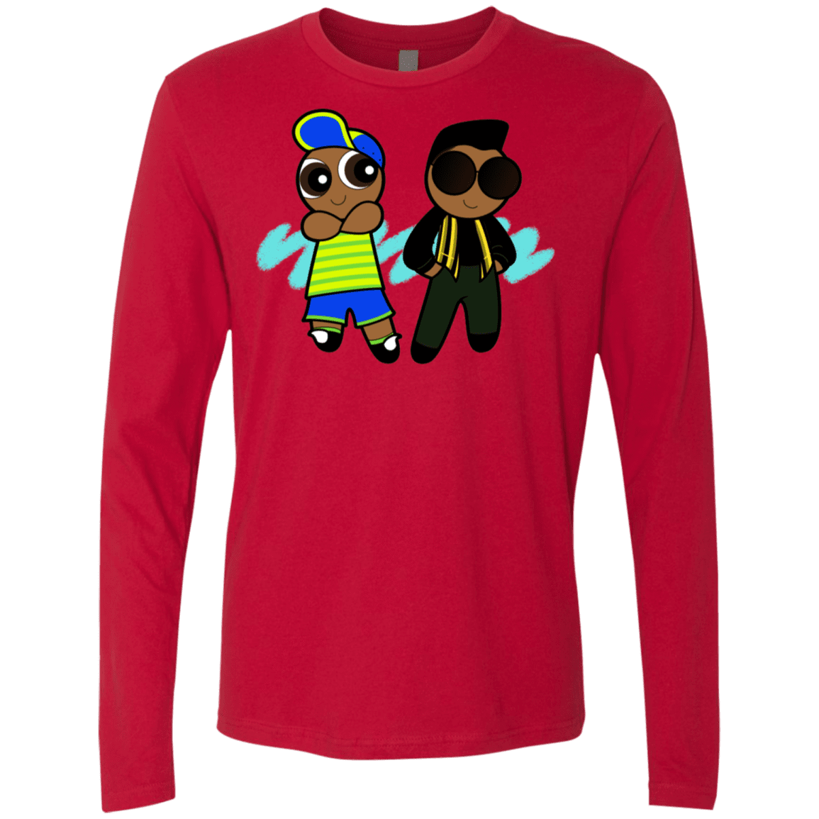 T-Shirts Red / S Puff Prince Men's Premium Long Sleeve
