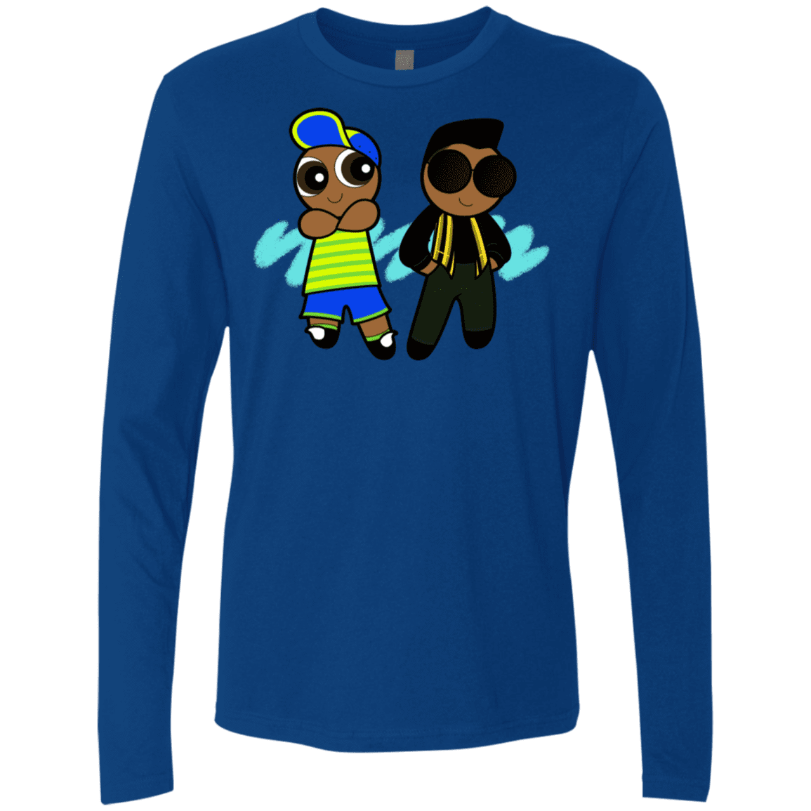 T-Shirts Royal / S Puff Prince Men's Premium Long Sleeve