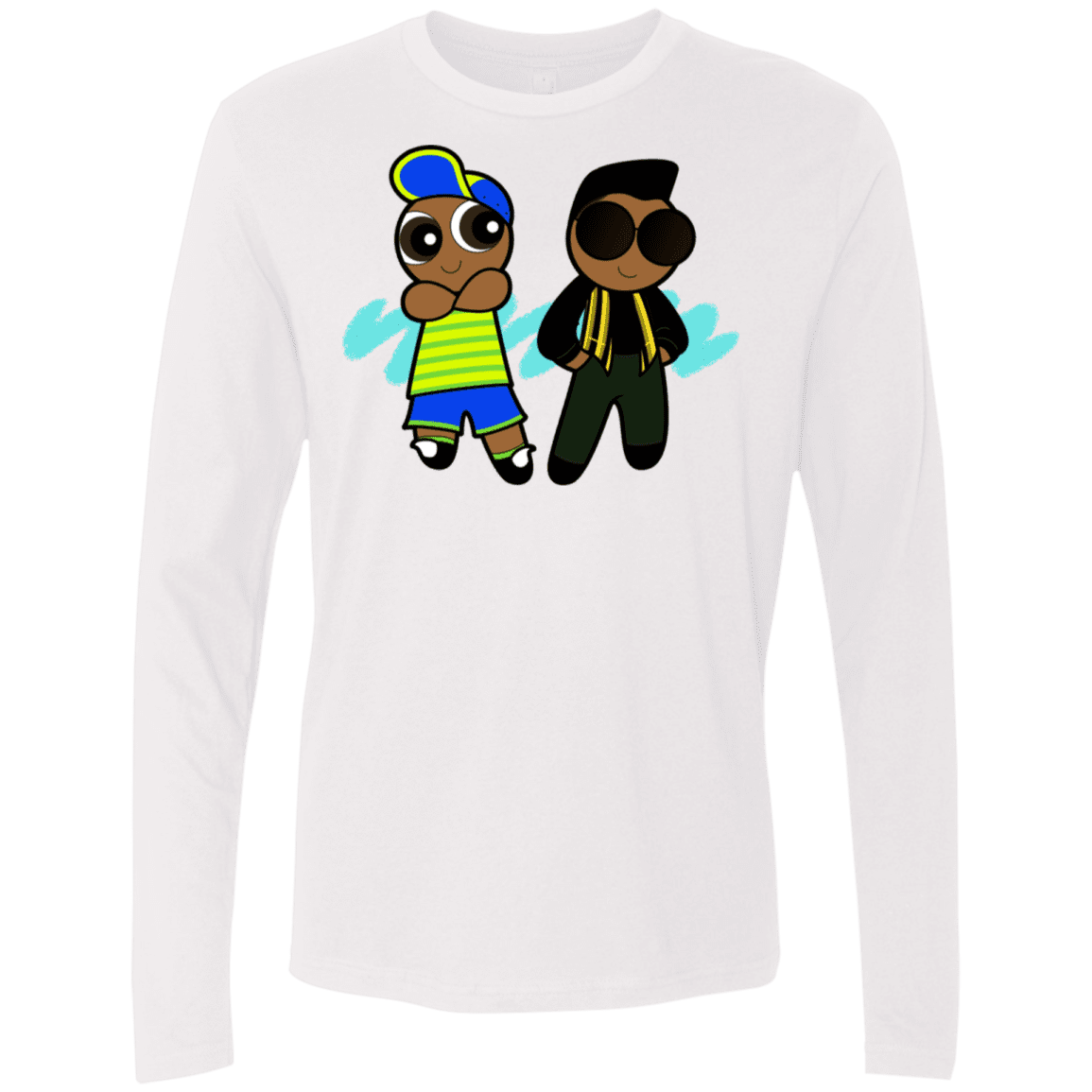 T-Shirts White / S Puff Prince Men's Premium Long Sleeve