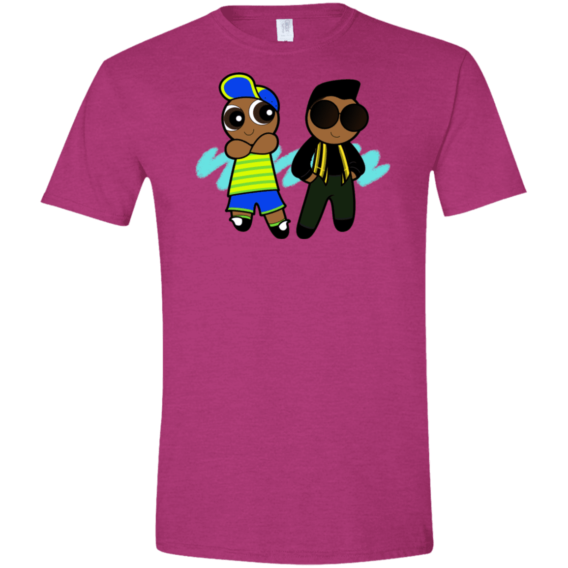 T-Shirts Antique Heliconia / S Puff Prince Men's Semi-Fitted Softstyle