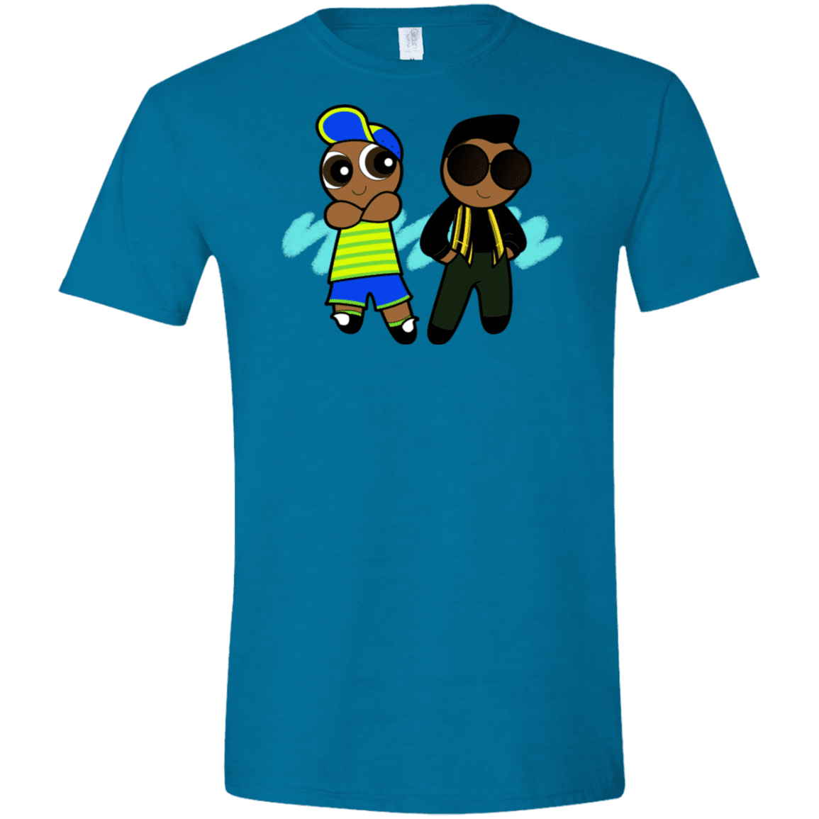 T-Shirts Antique Sapphire / S Puff Prince Men's Semi-Fitted Softstyle