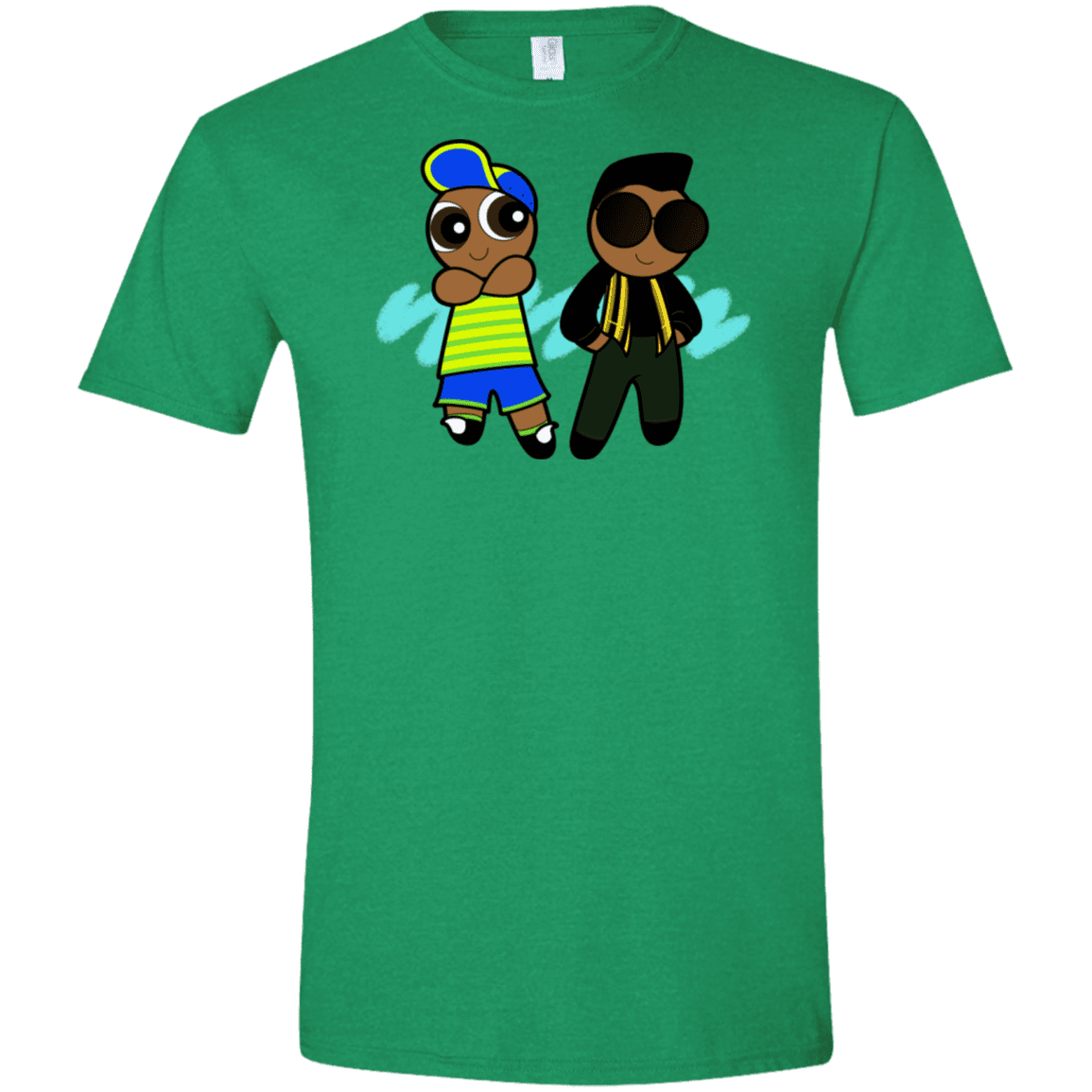 T-Shirts Heather Irish Green / M Puff Prince Men's Semi-Fitted Softstyle