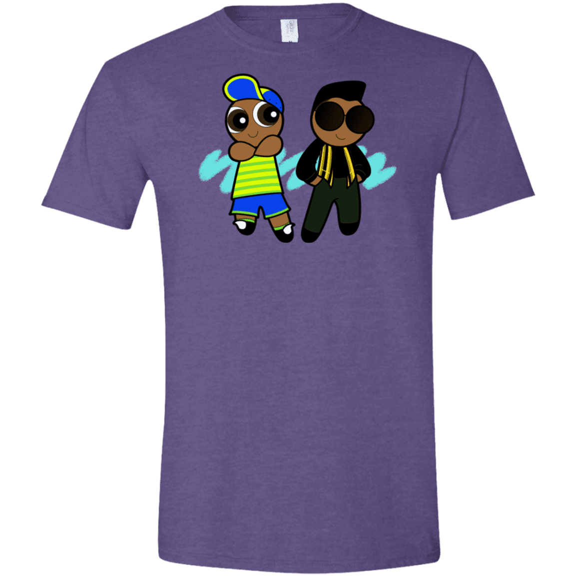 T-Shirts Heather Purple / S Puff Prince Men's Semi-Fitted Softstyle