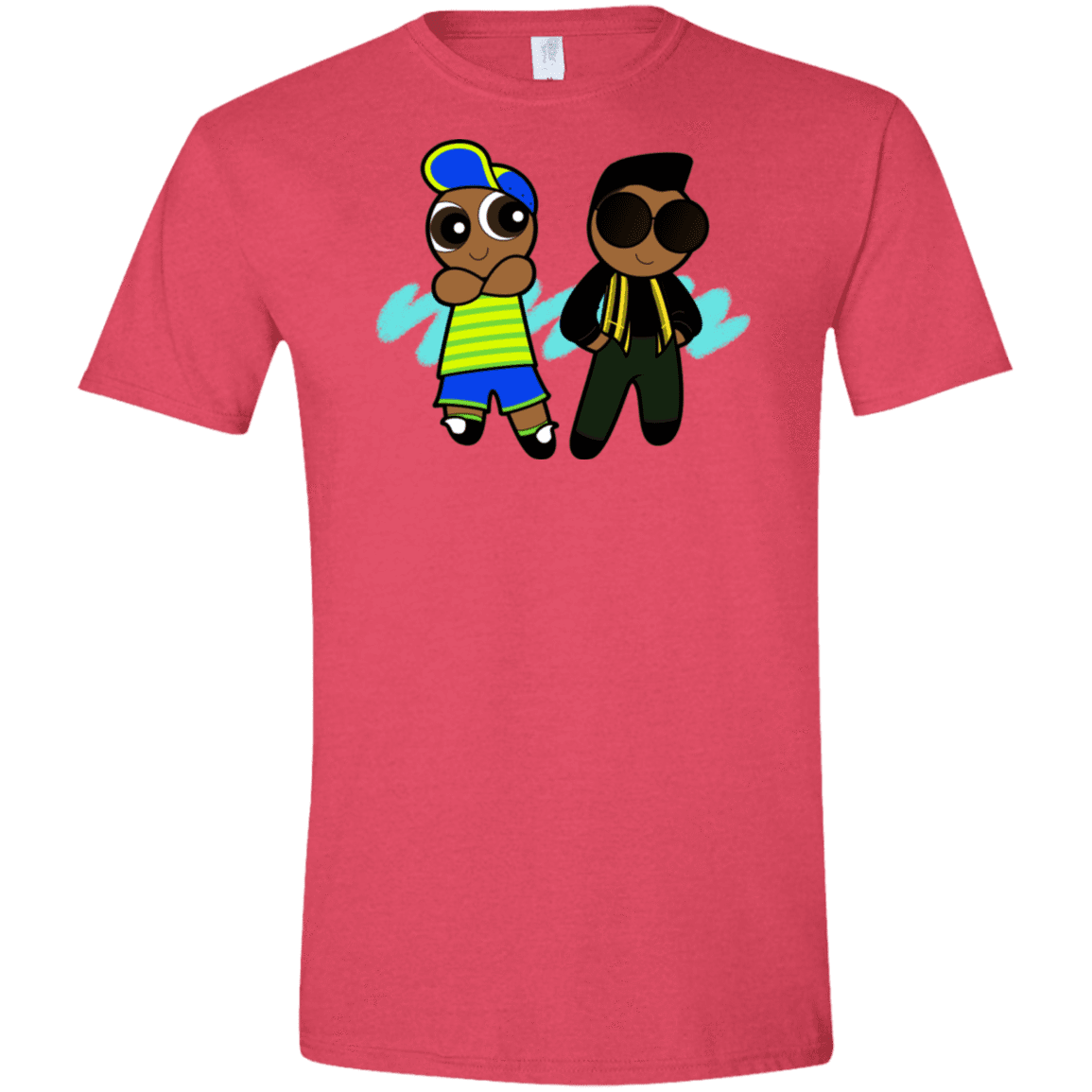 T-Shirts Heather Red / S Puff Prince Men's Semi-Fitted Softstyle