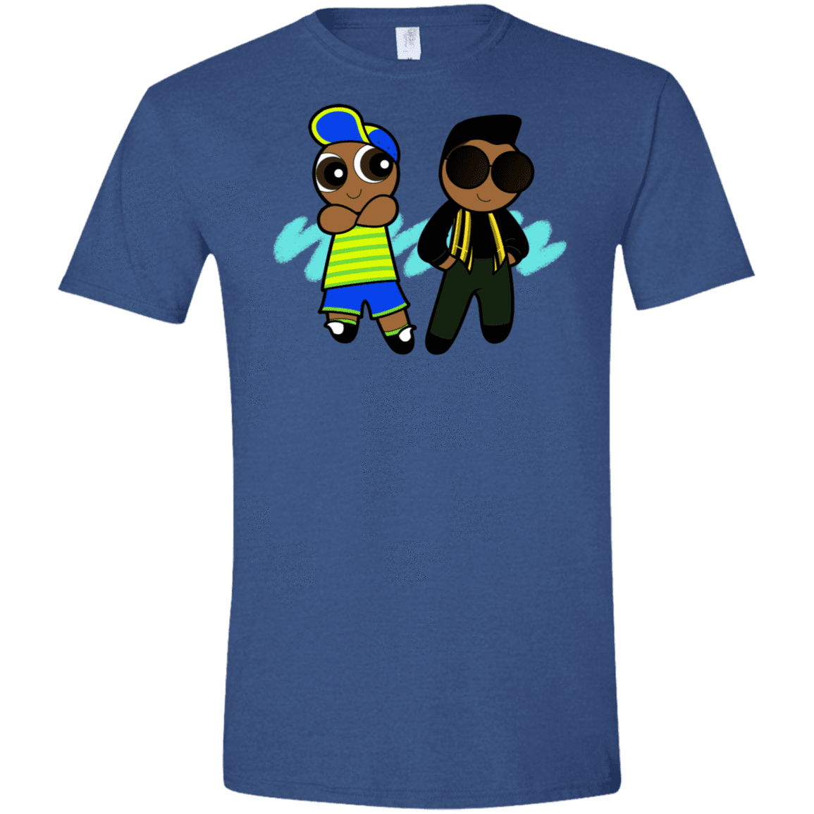 T-Shirts Heather Royal / X-Small Puff Prince Men's Semi-Fitted Softstyle