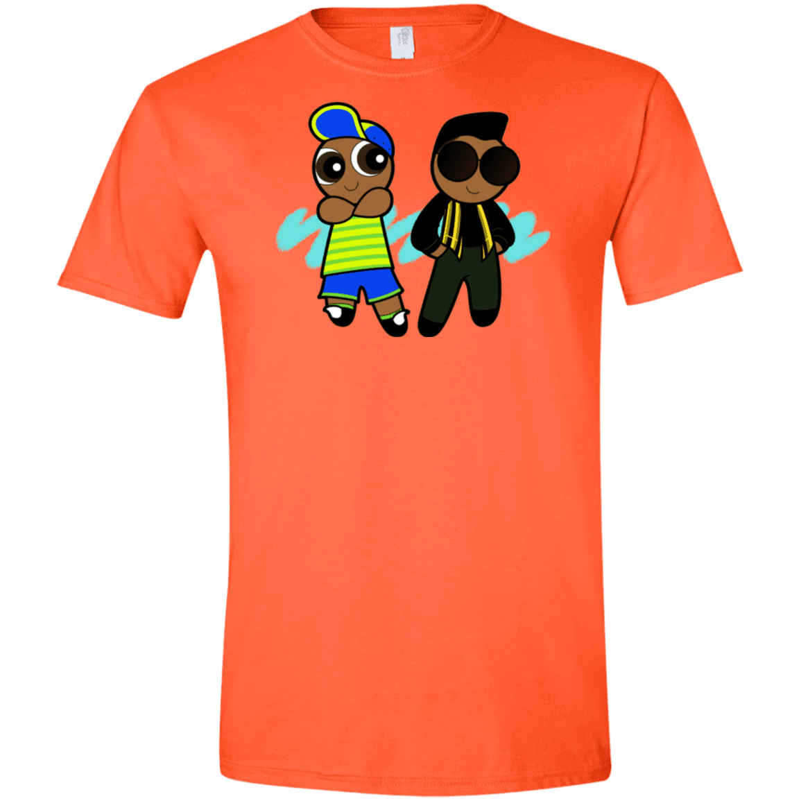 T-Shirts Orange / S Puff Prince Men's Semi-Fitted Softstyle