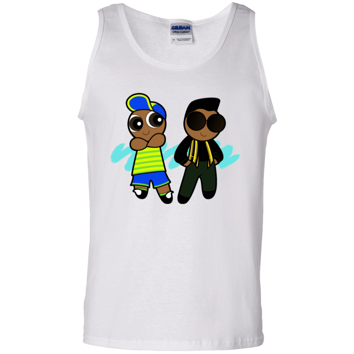 T-Shirts White / S Puff Prince Men's Tank Top