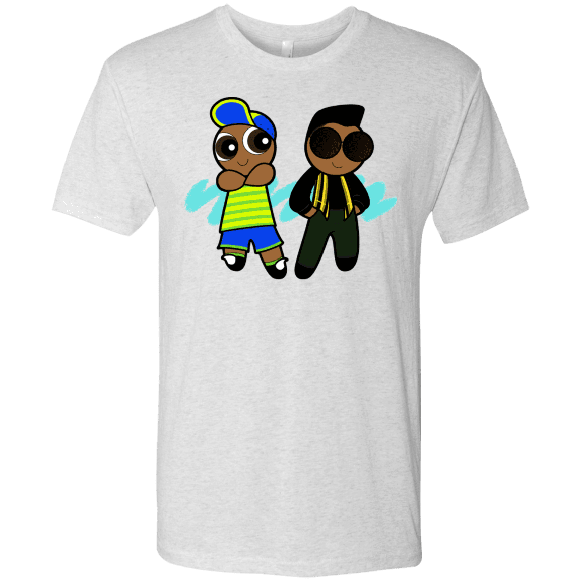 T-Shirts Heather White / S Puff Prince Men's Triblend T-Shirt