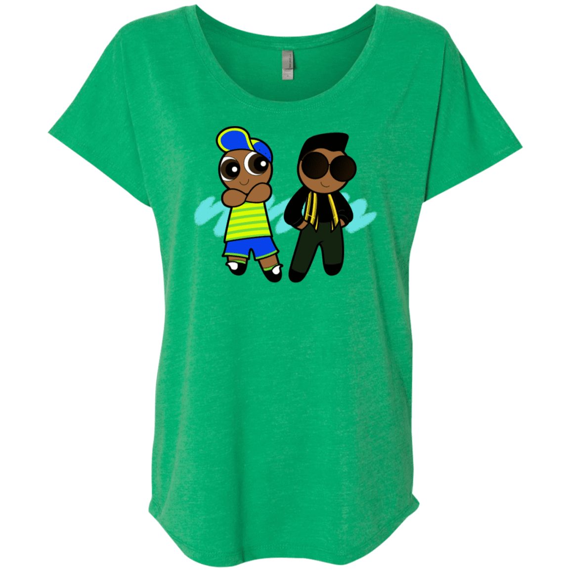 T-Shirts Envy / X-Small Puff Prince Triblend Dolman Sleeve