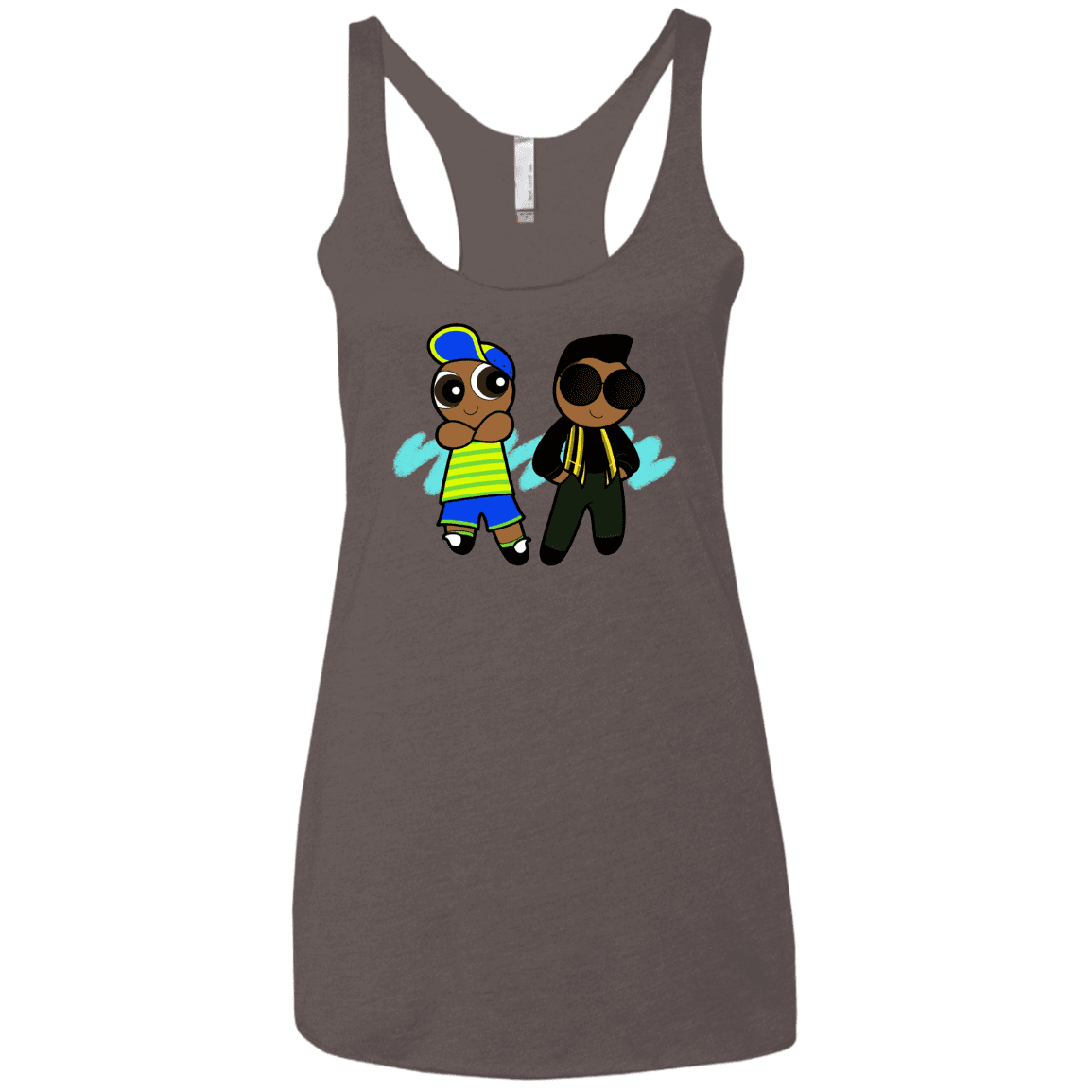 T-Shirts Macchiato / X-Small Puff Prince Women's Triblend Racerback Tank