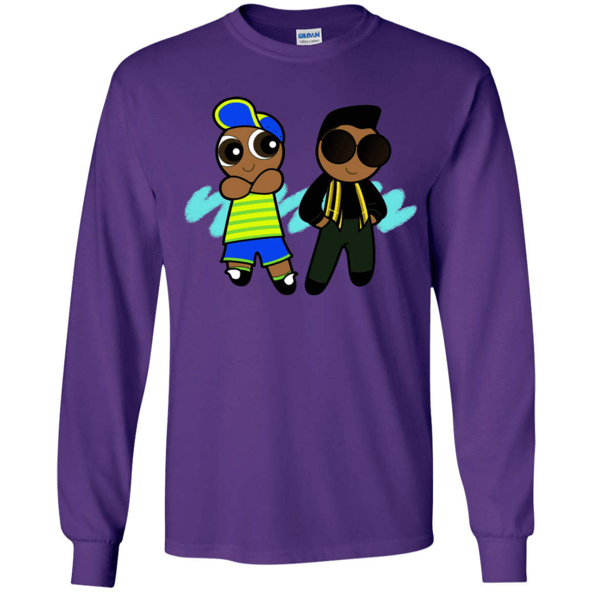 T-Shirts Purple / YS Puff Prince Youth Long Sleeve T-Shirt