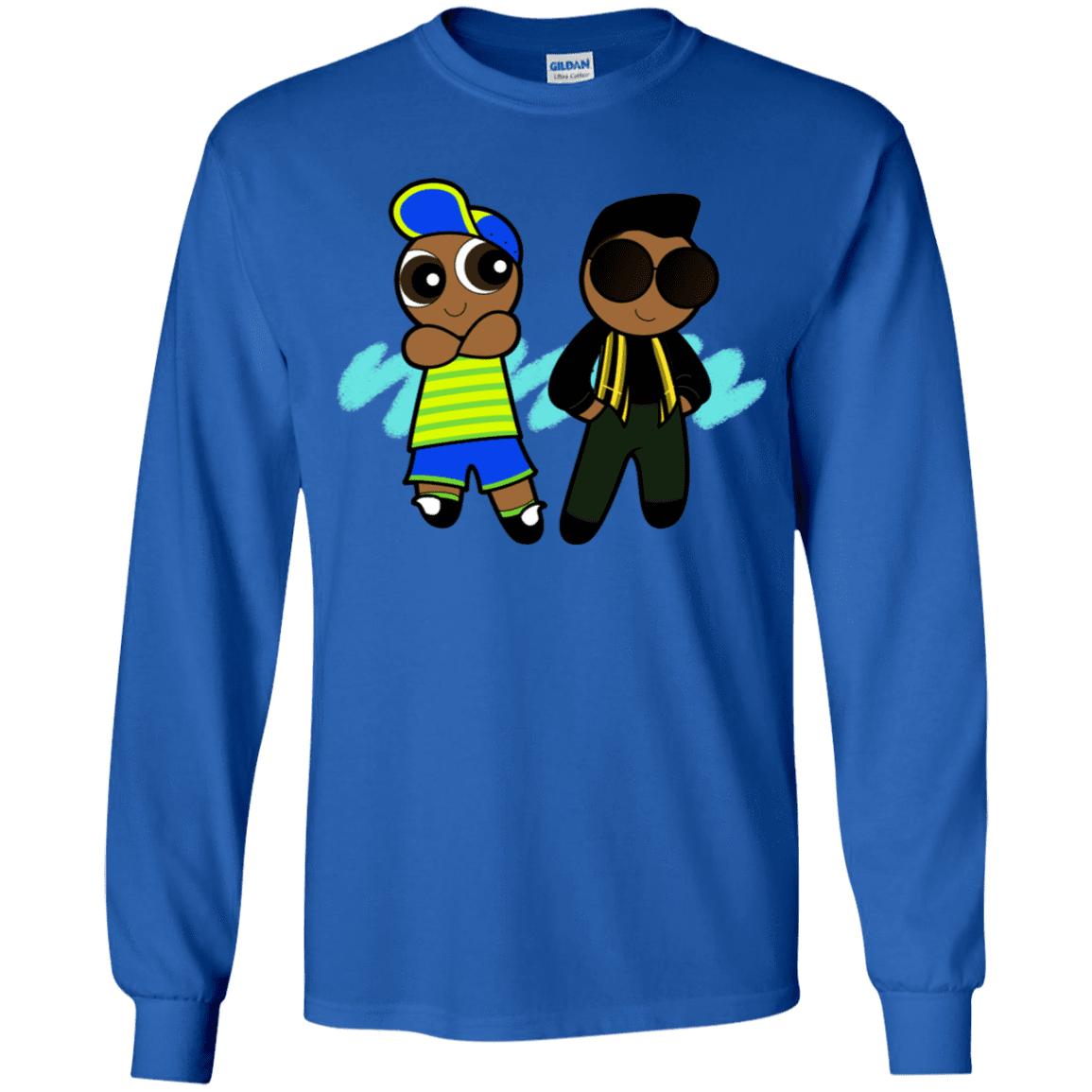 T-Shirts Royal / YS Puff Prince Youth Long Sleeve T-Shirt