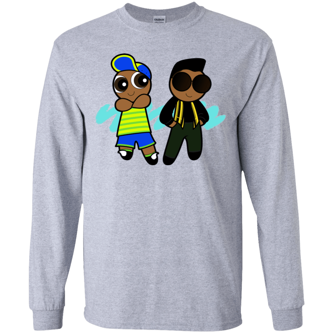 T-Shirts Sport Grey / YS Puff Prince Youth Long Sleeve T-Shirt