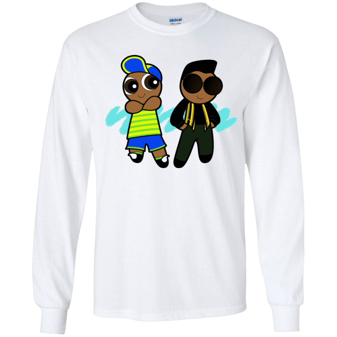 T-Shirts White / YS Puff Prince Youth Long Sleeve T-Shirt