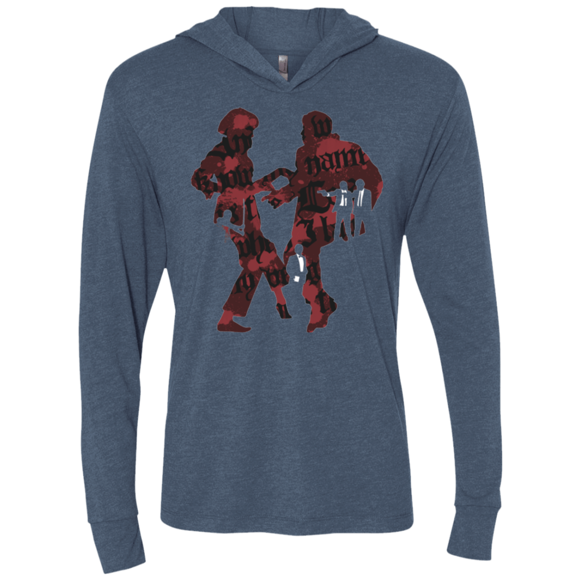 T-Shirts Indigo / X-Small Pulp Violence Triblend Long Sleeve Hoodie Tee