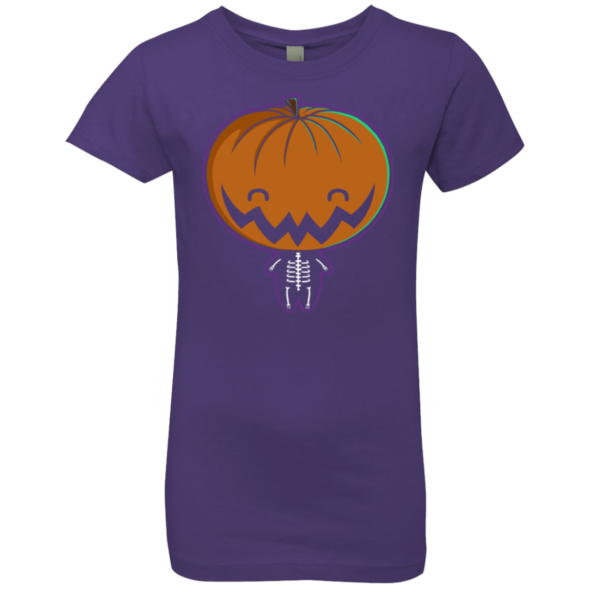 T-Shirts Purple Rush / YXS Pumpkin Head Girls Premium T-Shirt