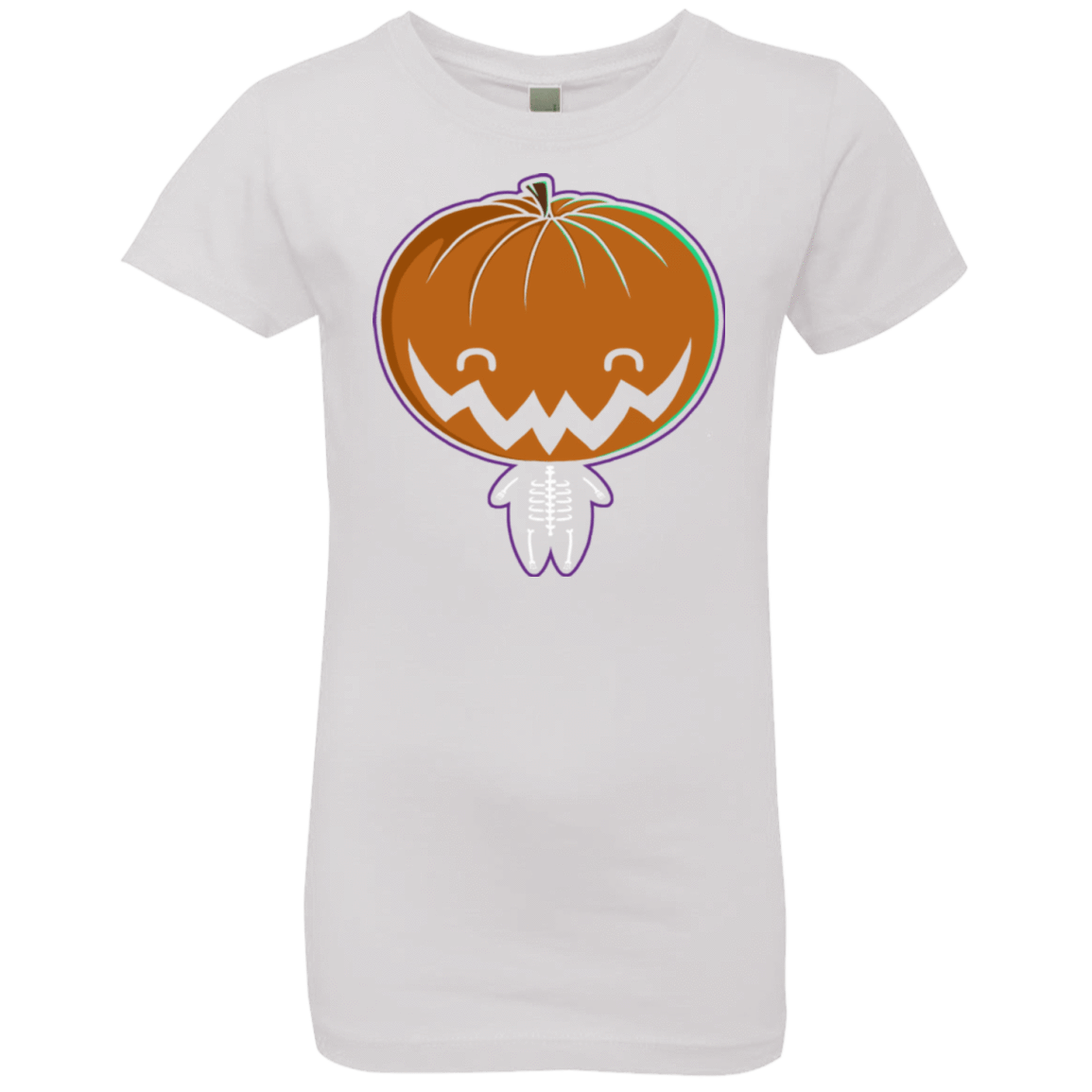 T-Shirts White / YXS Pumpkin Head Girls Premium T-Shirt