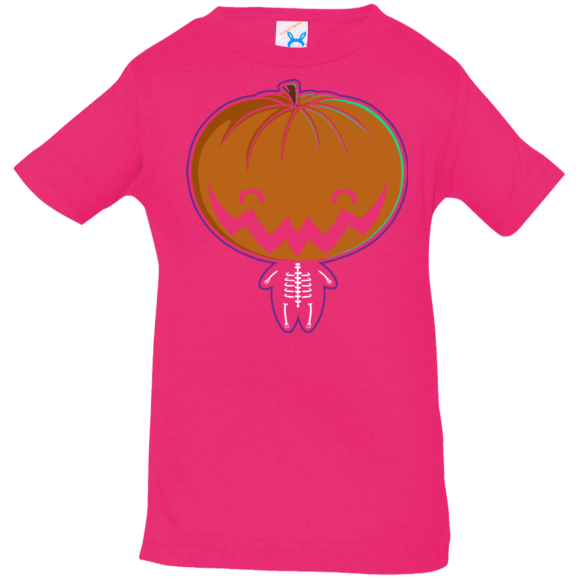 T-Shirts Hot Pink / 6 Months Pumpkin Head Infant Premium T-Shirt