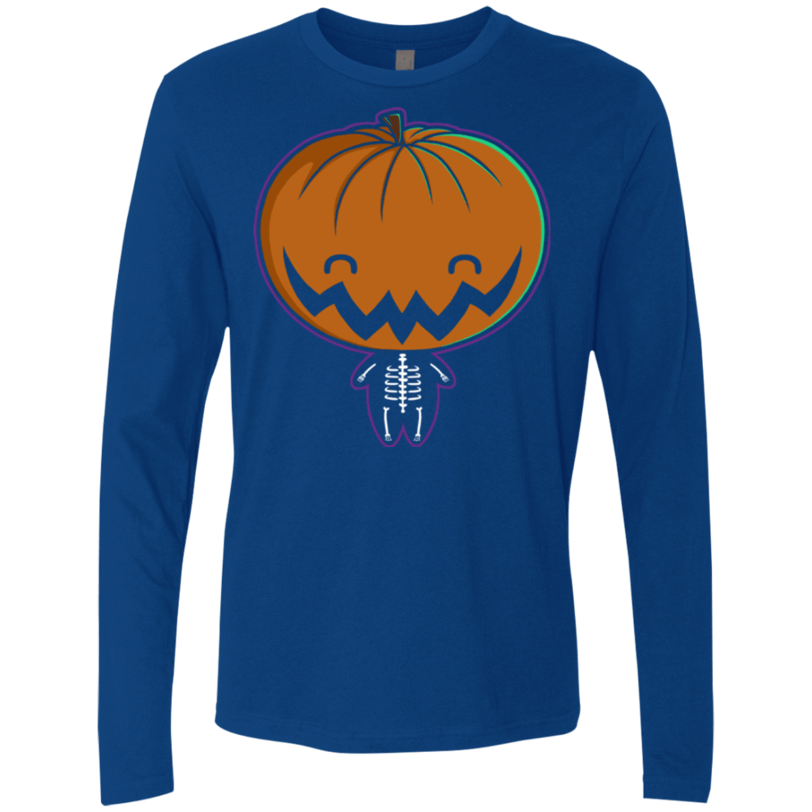 T-Shirts Royal / Small Pumpkin Head Men's Premium Long Sleeve