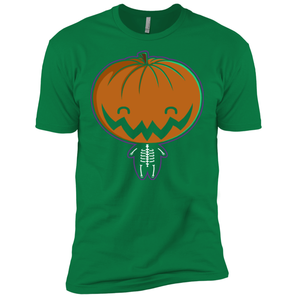 T-Shirts Kelly Green / X-Small Pumpkin Head Men's Premium T-Shirt