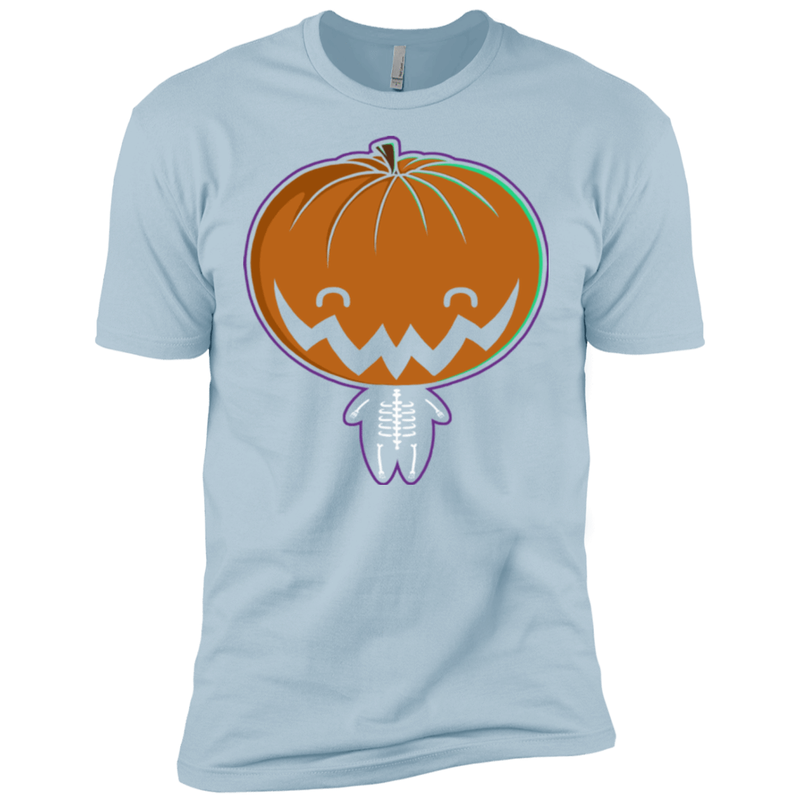T-Shirts Light Blue / X-Small Pumpkin Head Men's Premium T-Shirt