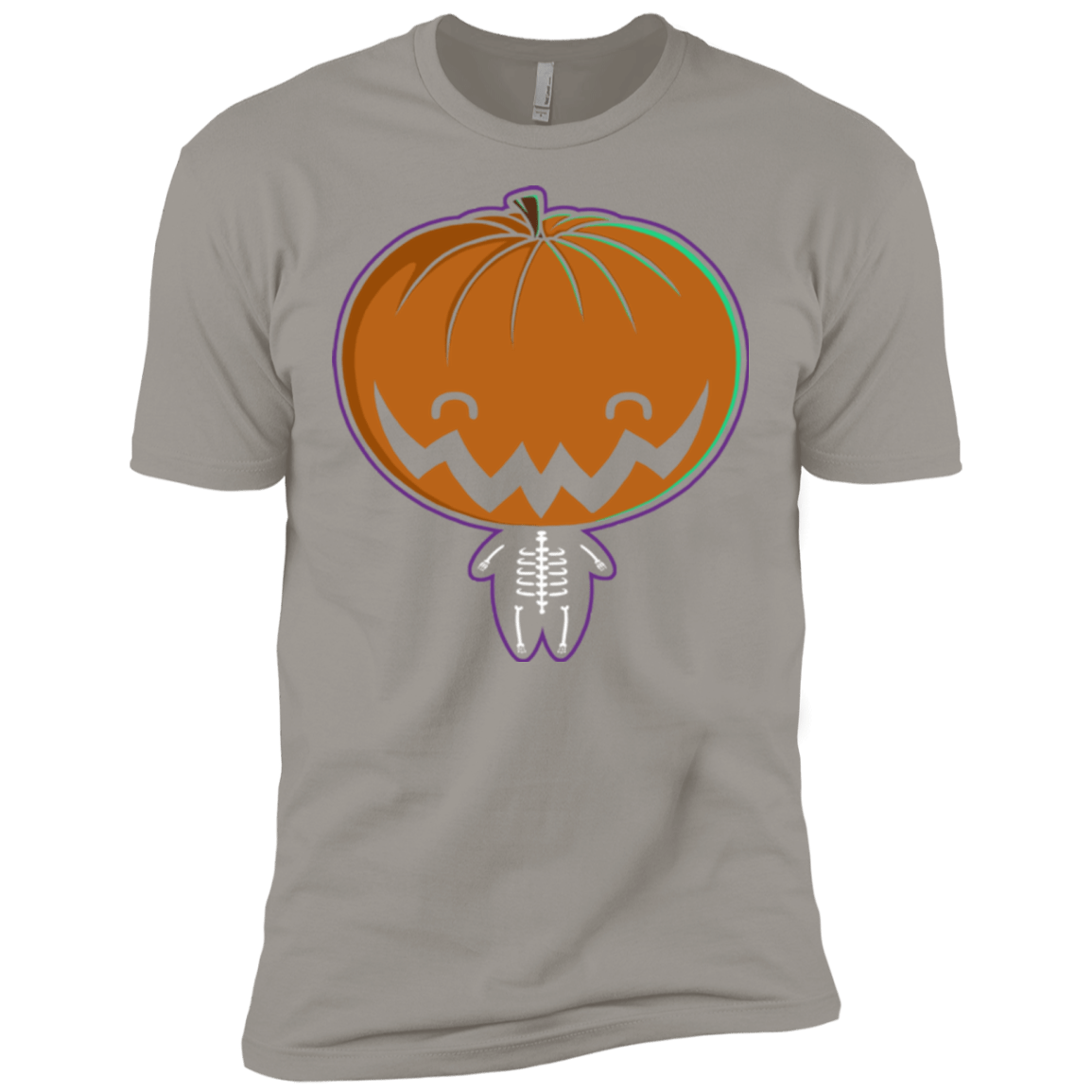 T-Shirts Light Grey / X-Small Pumpkin Head Men's Premium T-Shirt