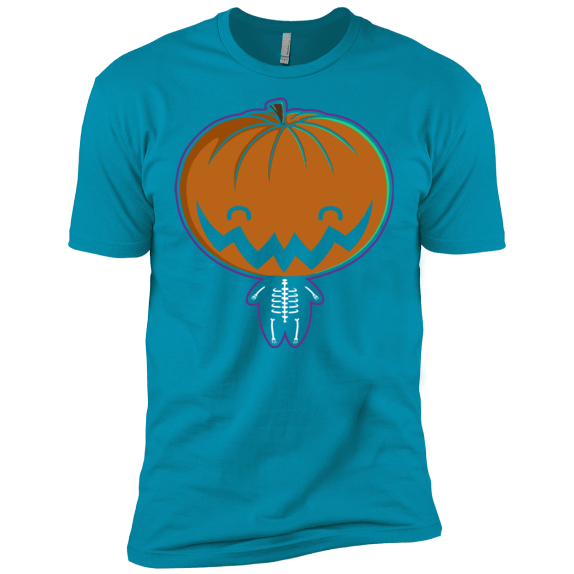 T-Shirts Turquoise / X-Small Pumpkin Head Men's Premium T-Shirt
