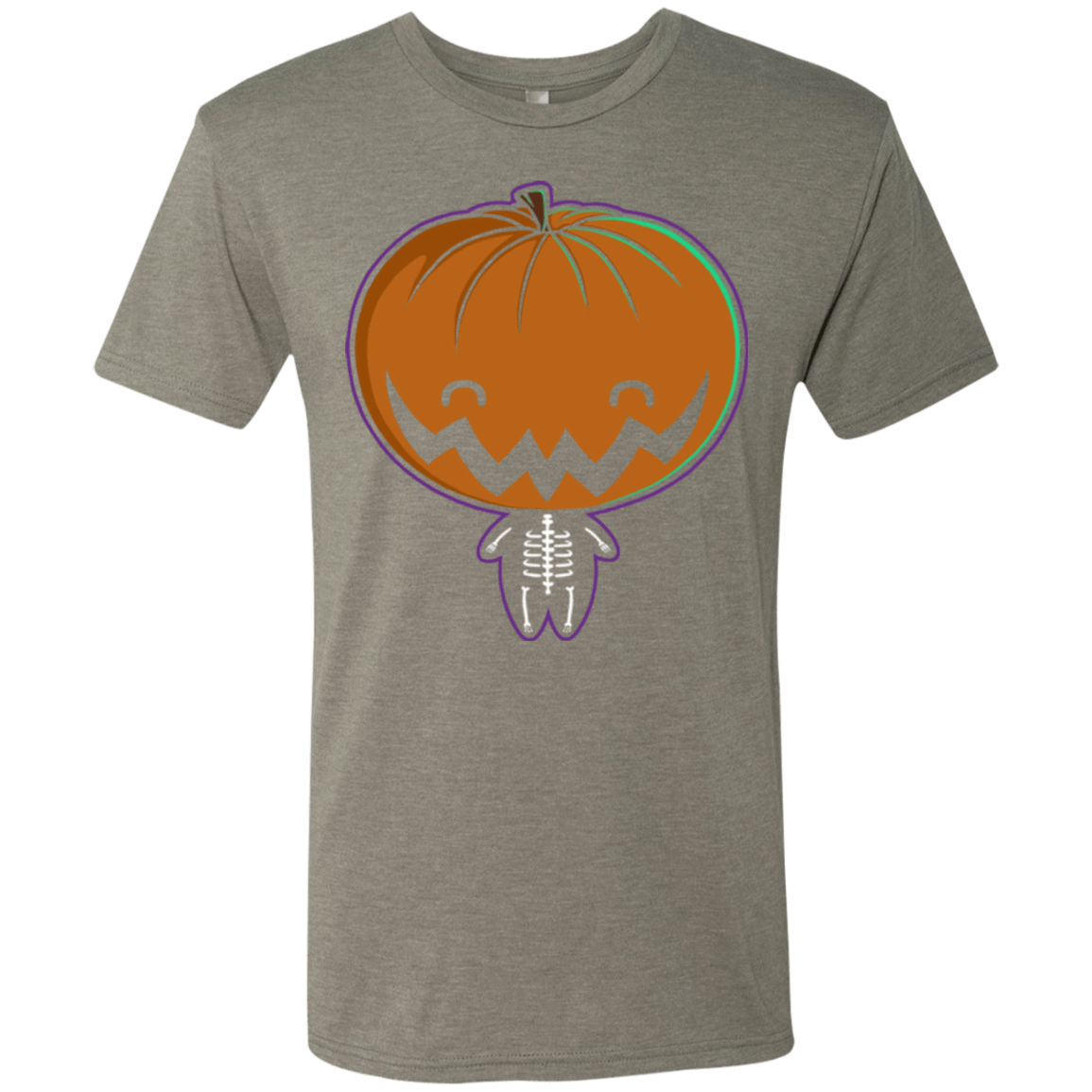 T-Shirts Venetian Grey / Small Pumpkin Head Men's Triblend T-Shirt