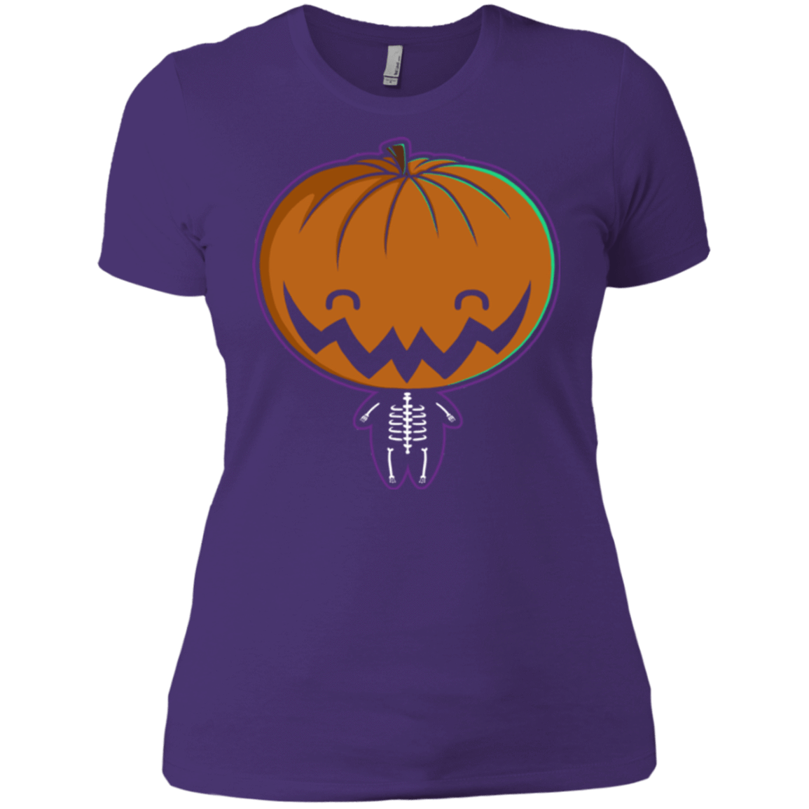 T-Shirts Purple / X-Small Pumpkin Head Women's Premium T-Shirt