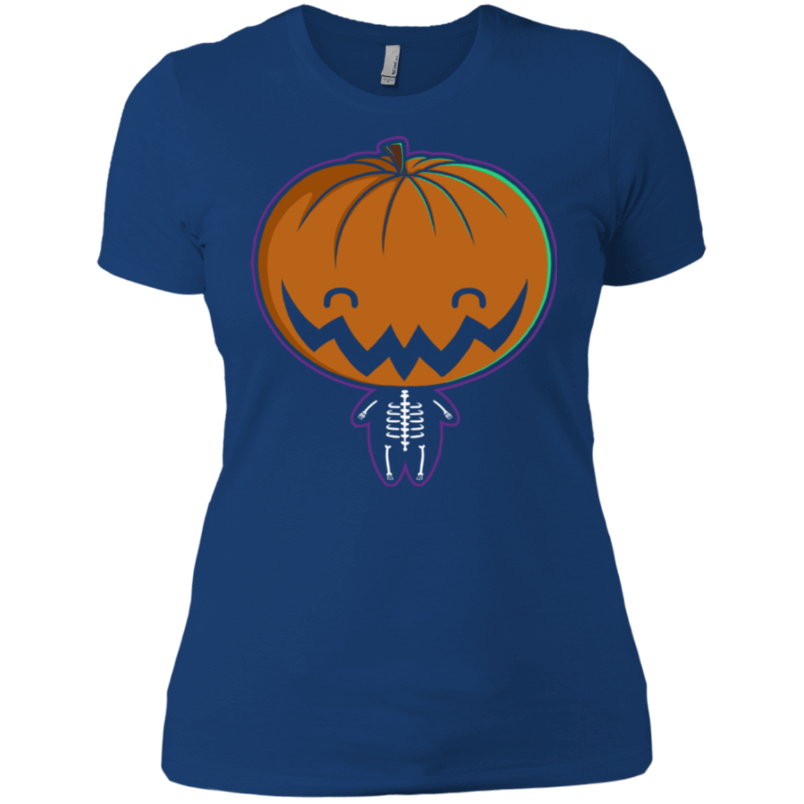 T-Shirts Royal / X-Small Pumpkin Head Women's Premium T-Shirt