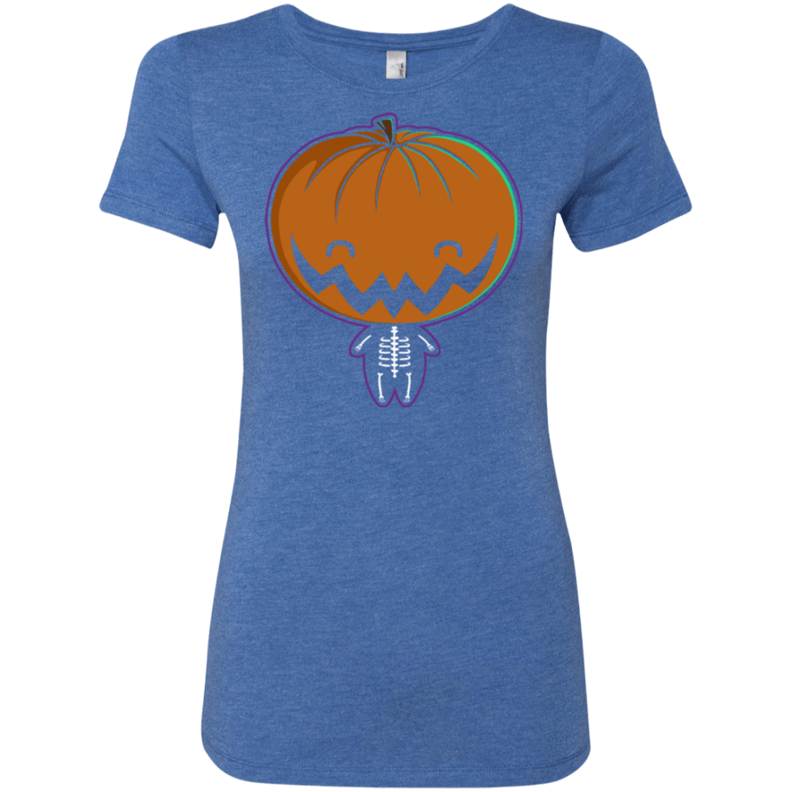 T-Shirts Vintage Royal / Small Pumpkin Head Women's Triblend T-Shirt