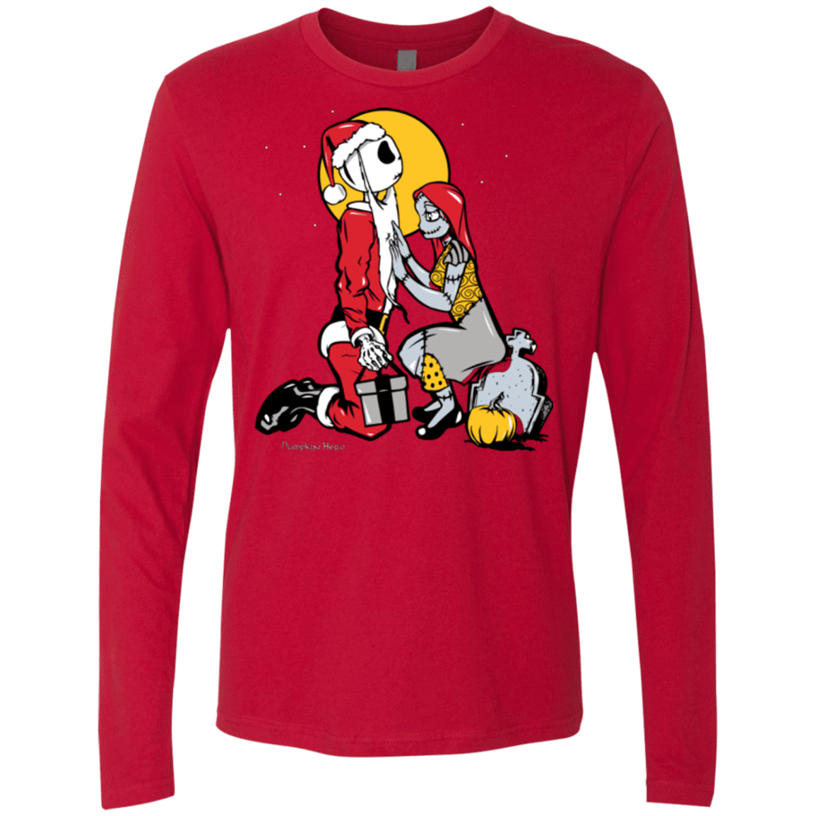 T-Shirts Red / Small Pumpkin King Men's Premium Long Sleeve