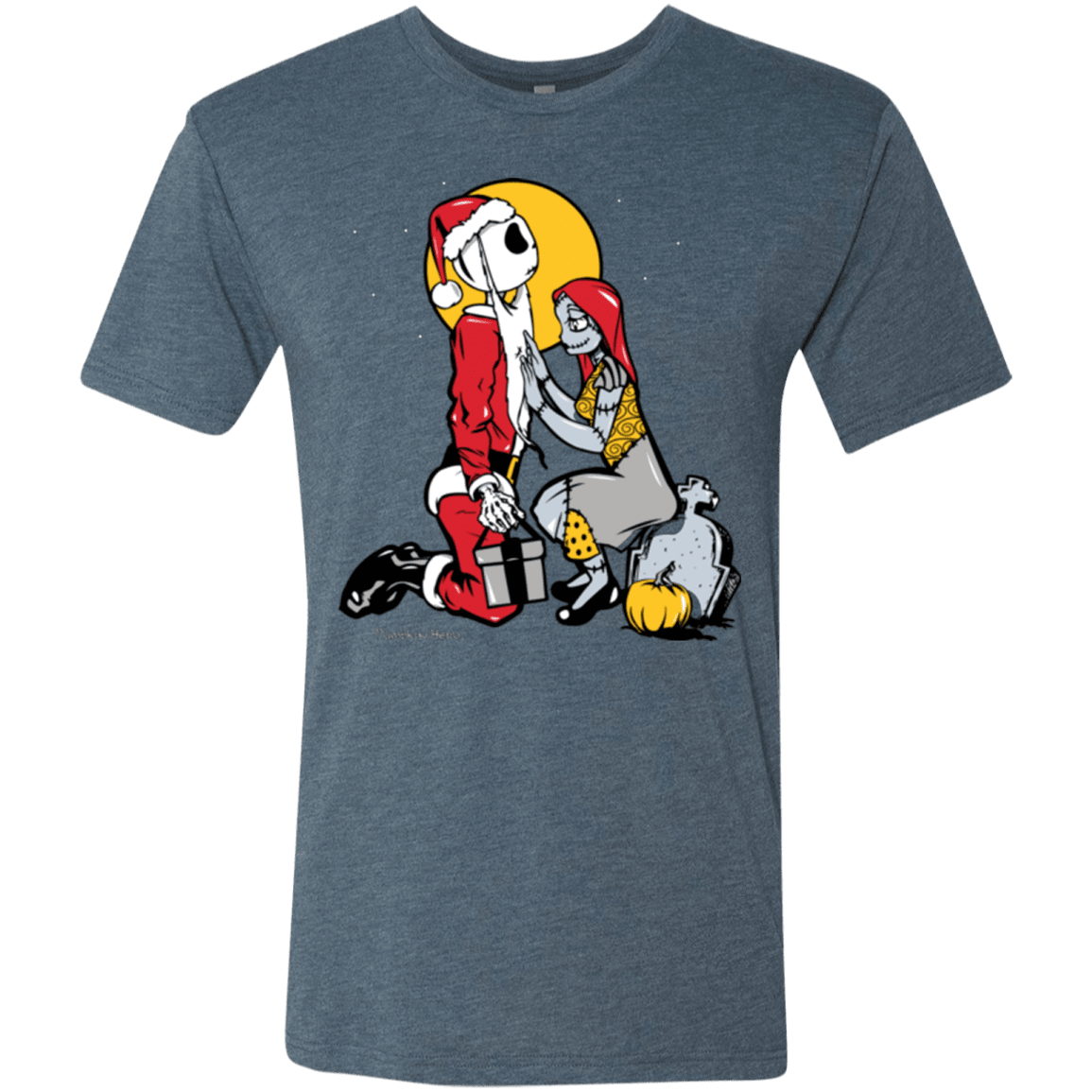 T-Shirts Indigo / Small Pumpkin King Men's Triblend T-Shirt