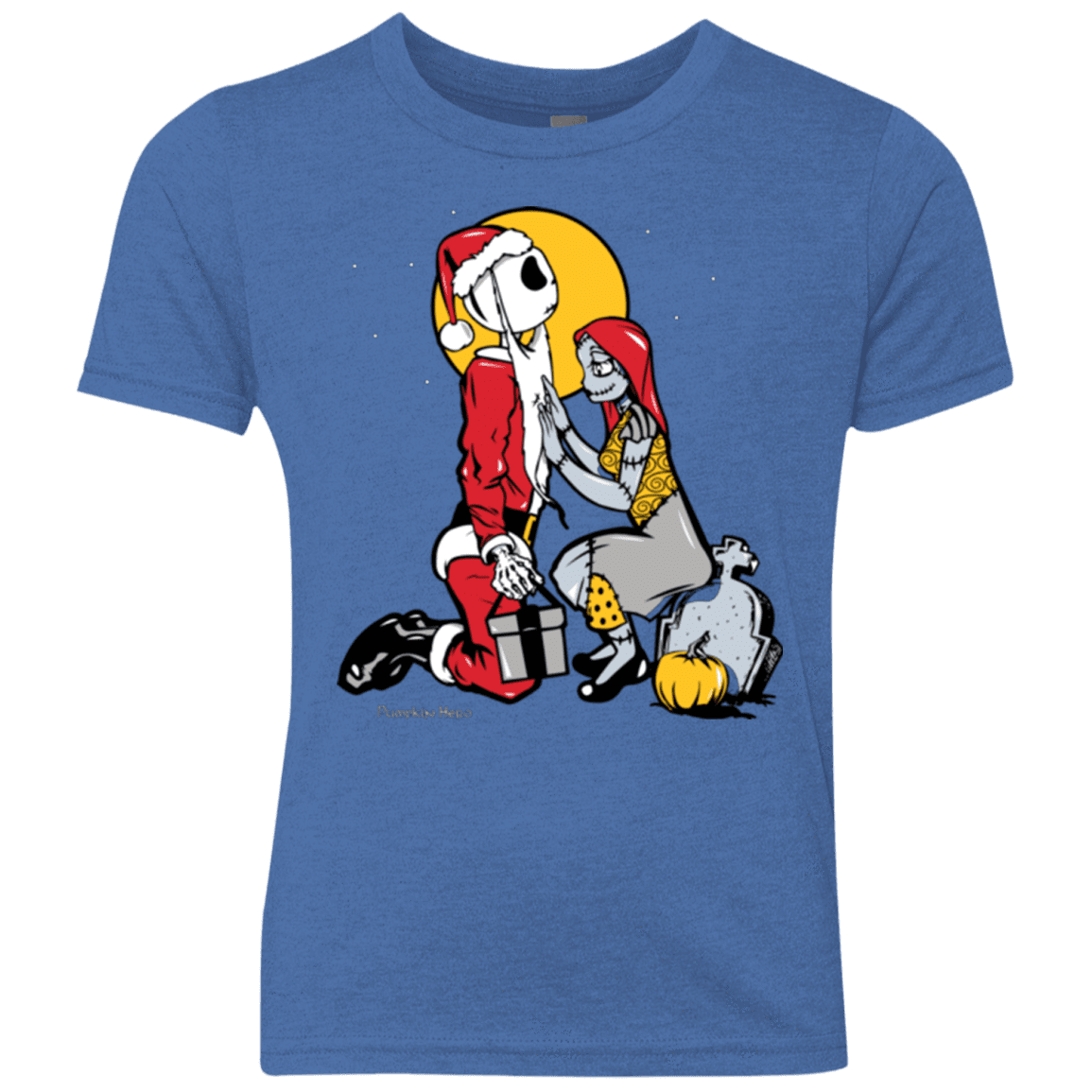 T-Shirts Vintage Royal / YXS Pumpkin King Youth Triblend T-Shirt