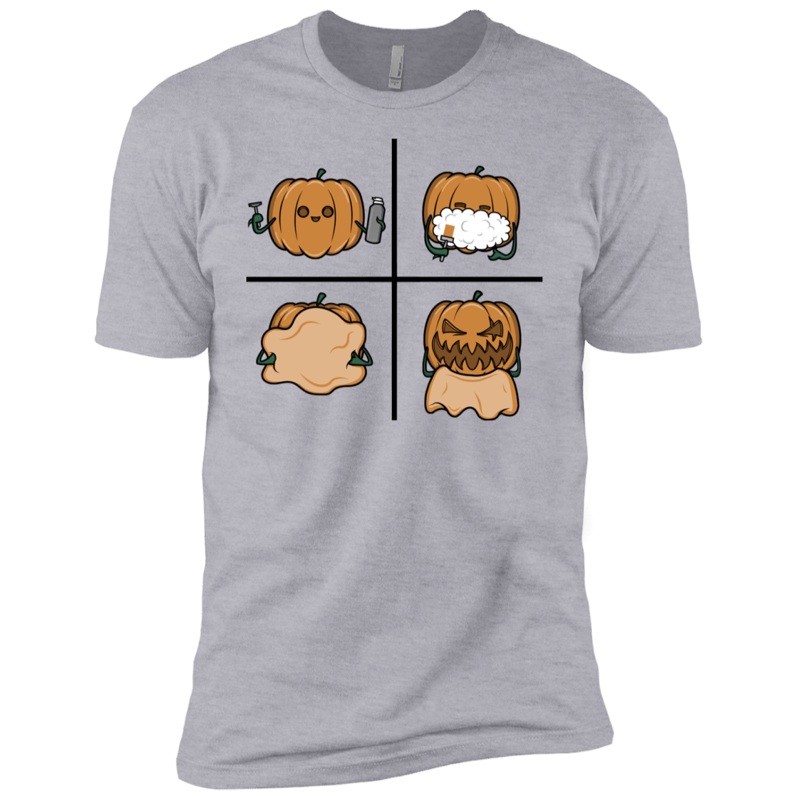 T-Shirts Heather Grey / YXS Pumpkin Shave Boys Premium T-Shirt