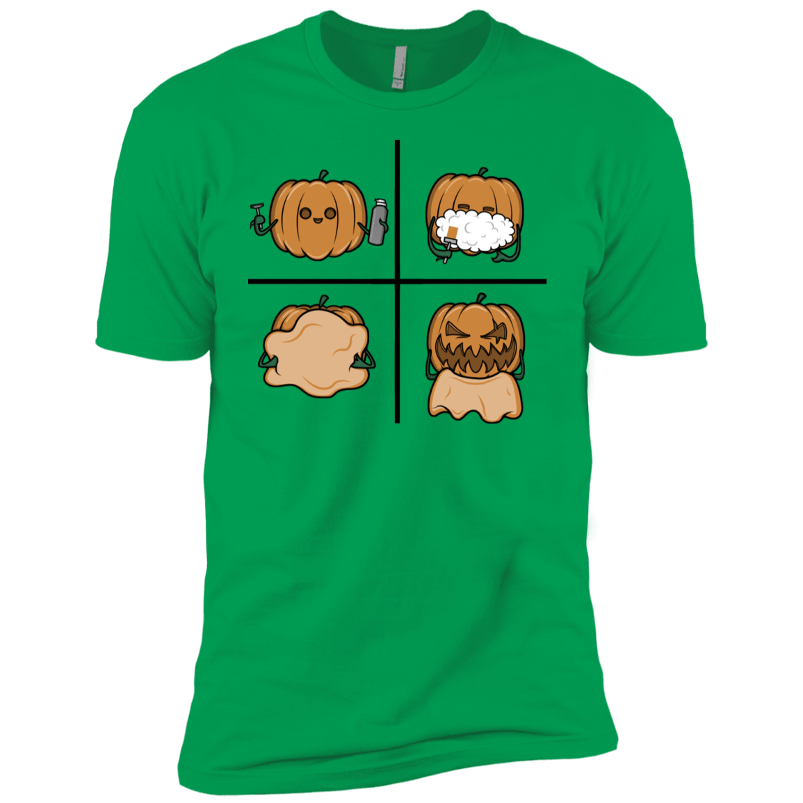 T-Shirts Kelly Green / YXS Pumpkin Shave Boys Premium T-Shirt