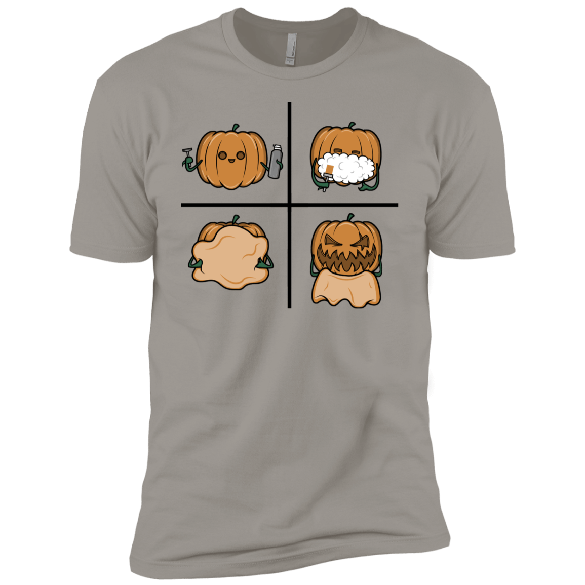 T-Shirts Light Grey / YXS Pumpkin Shave Boys Premium T-Shirt