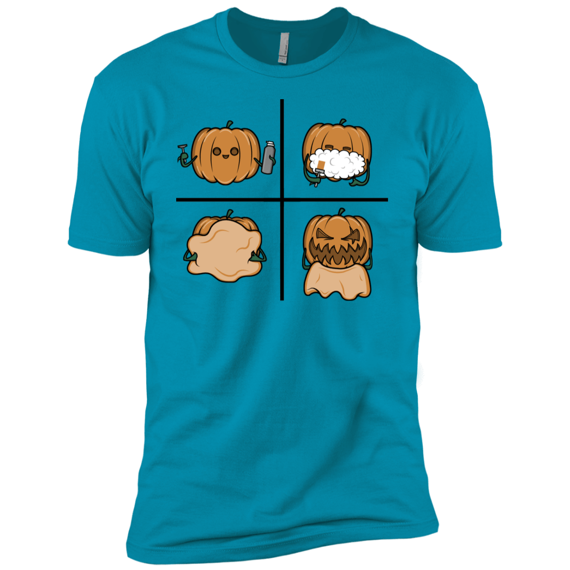 T-Shirts Turquoise / YXS Pumpkin Shave Boys Premium T-Shirt