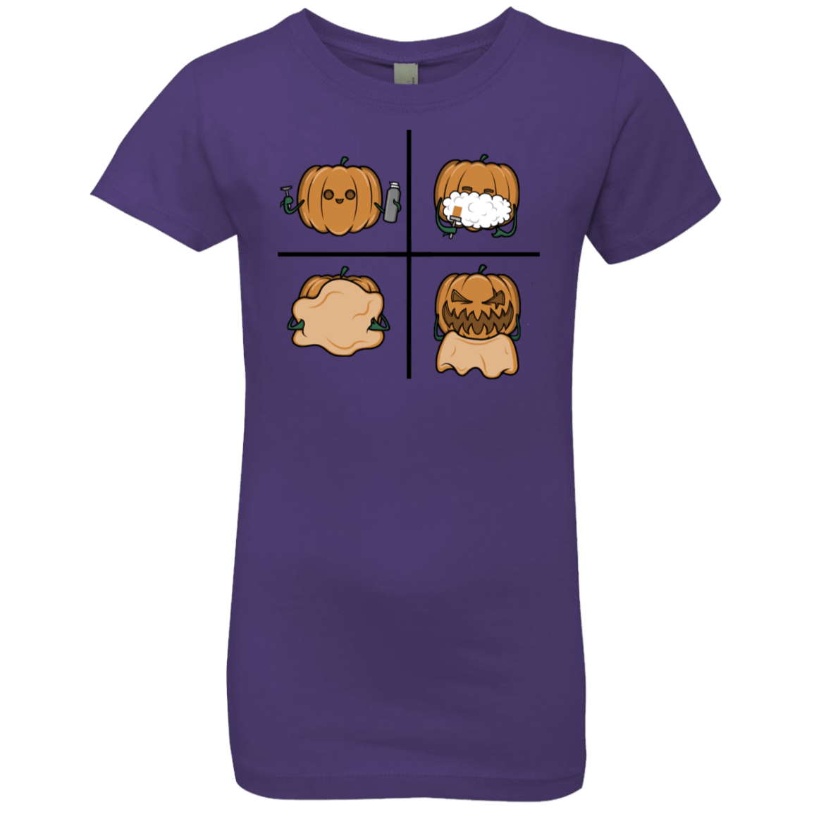 T-Shirts Purple Rush / YXS Pumpkin Shave Girls Premium T-Shirt