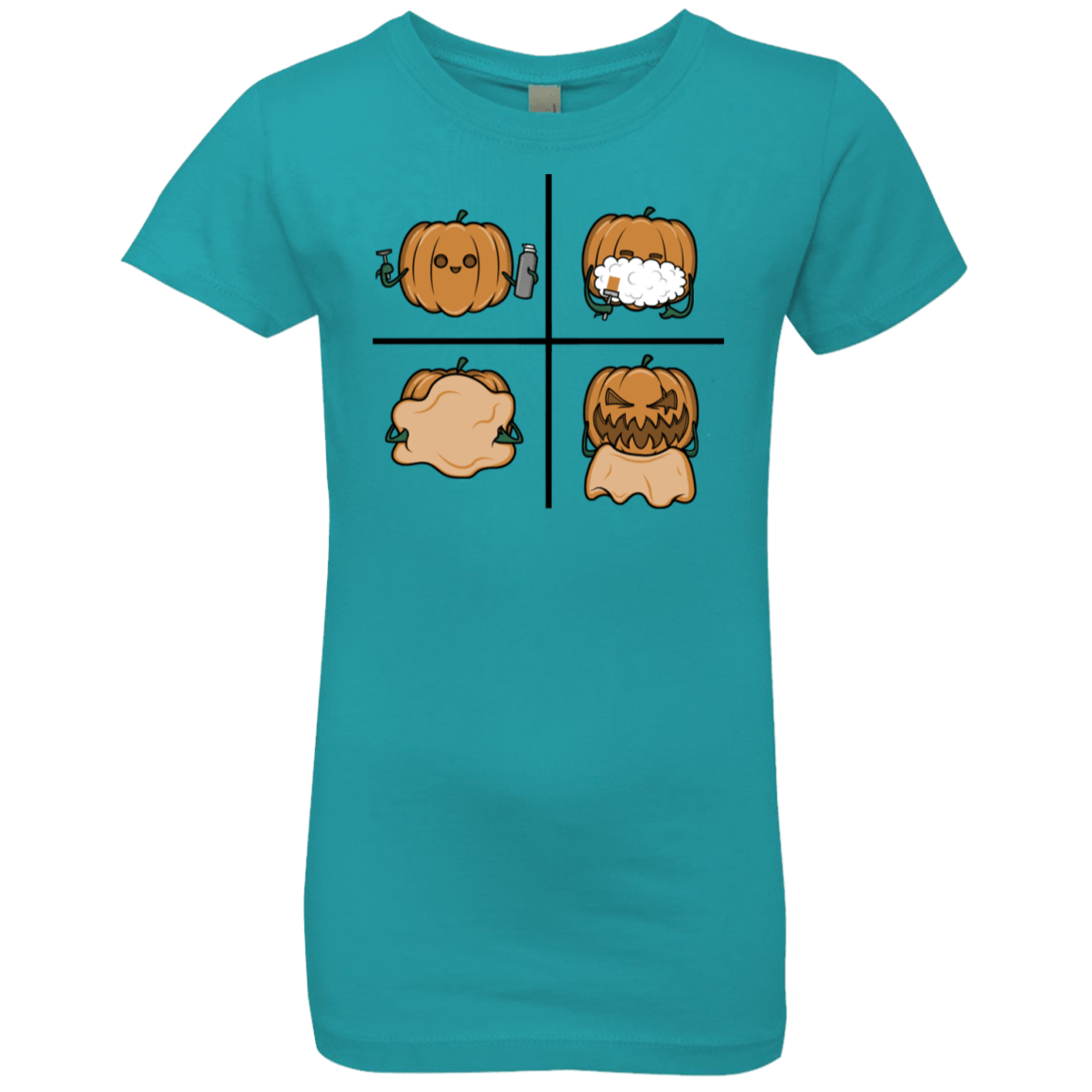 T-Shirts Tahiti Blue / YXS Pumpkin Shave Girls Premium T-Shirt