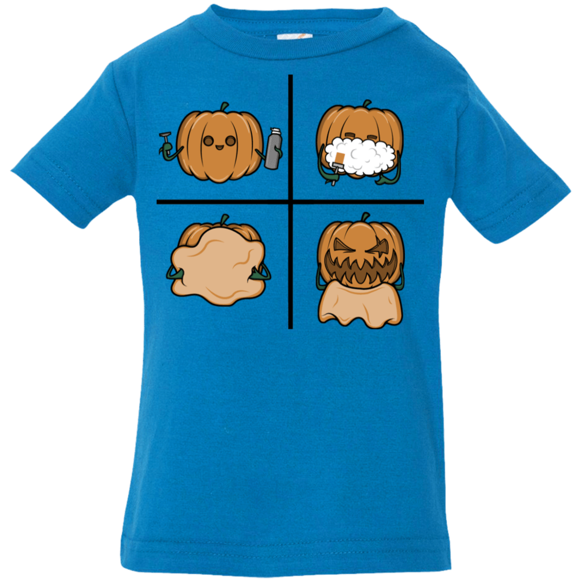 T-Shirts Cobalt / 6 Months Pumpkin Shave Infant Premium T-Shirt