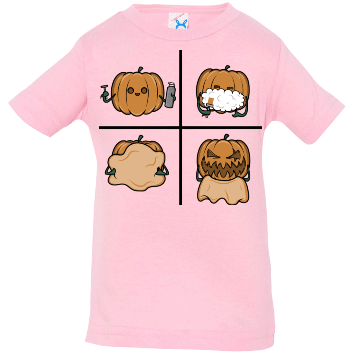 T-Shirts Pink / 6 Months Pumpkin Shave Infant Premium T-Shirt